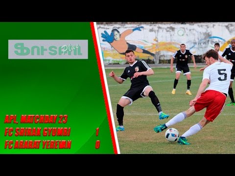 APL, matchday 23 FC Shirak Gyumri - FC Ararat Yerevan 1-0