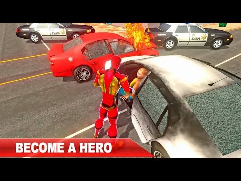 Flying Spider Superhero City Rescue Mission - Android Gameplay HD