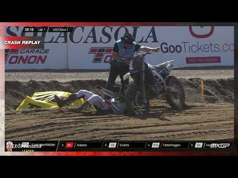 Geerts Crash | MX2 Race 1 | MXGP of Finland 2023
