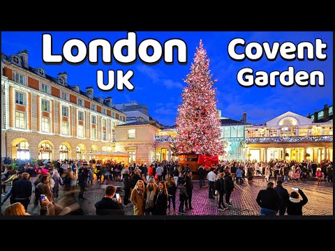 Covent Garden Christmas Market 2022 London UK 🇬🇧