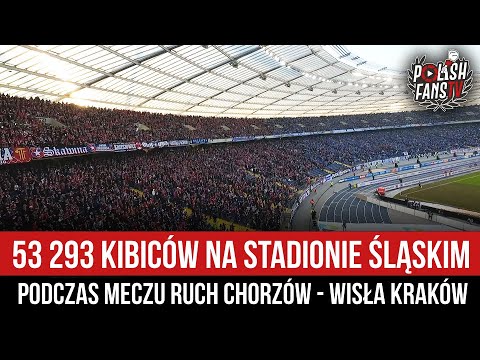 53 293 kibiców na Stadionie Śląskim podczas meczu Ruch Chorzów - Wisła Kraków (22.02.2025 r.)