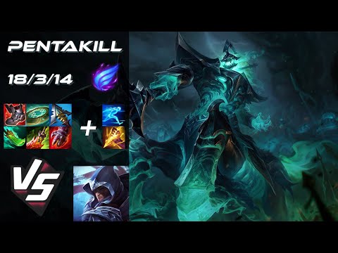 JUNGLE Hecarim vs Talon [PENTAKILL] - NA Grandmaster Patch 25.18