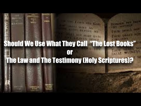 IOG - Bethel BHG-TV - "Should We Use The Lost Books or The Holy Scriptures?"