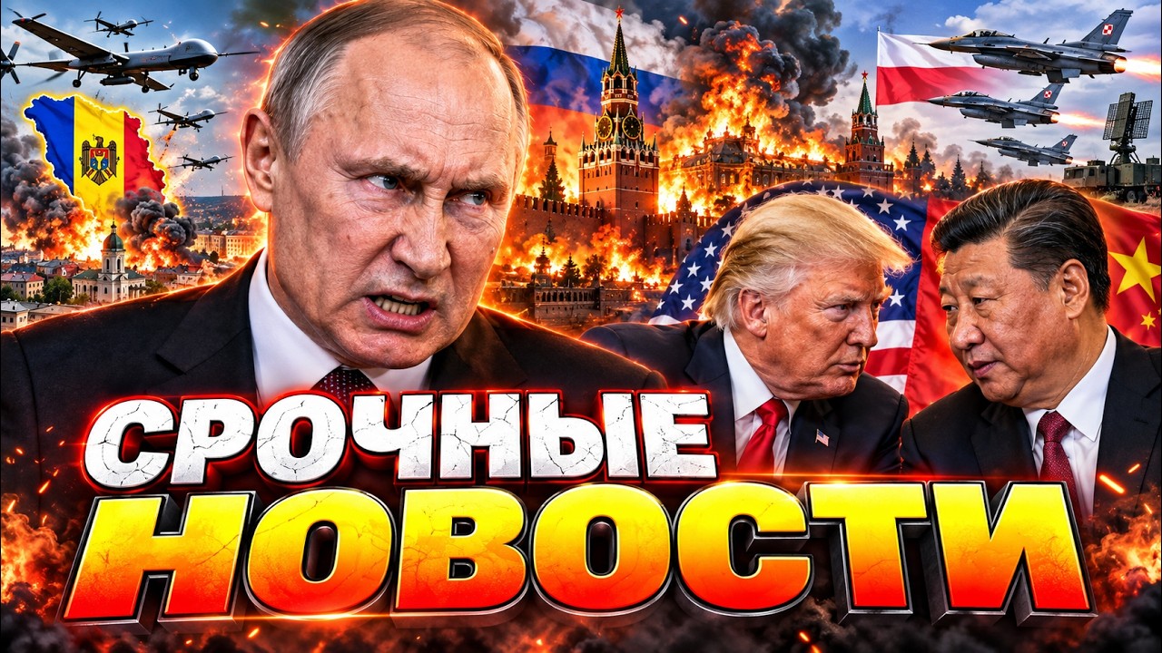 💥ДРОНЫ РФ УЖЕ ЗА ГРАНИЦЕЙ! В МОЛДОВЕ ВЗРЫВ! ПОЛЬША ВСКОЛЫХНУЛАСЬ! А ТРАМП ПР?