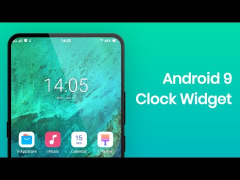 Android Pie Clock Widget on any Android