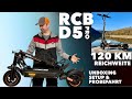 Extreme Reichweite RCB D5 Pro Vollgefederter E Scooter Unboxing Setup 1 Testfahrt