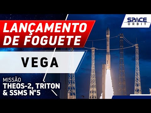 LANÇAMENTO DO FOGUETE VEGA - THEOS-2, TRITON & SSMS n°5