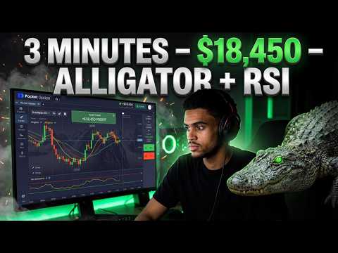 Binary Options Easy Setup - Alligator + Rsi (3 Minute Expiration) Pocket Option Strategy