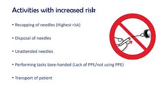 3 1 Needle Stick Injury   General considerations