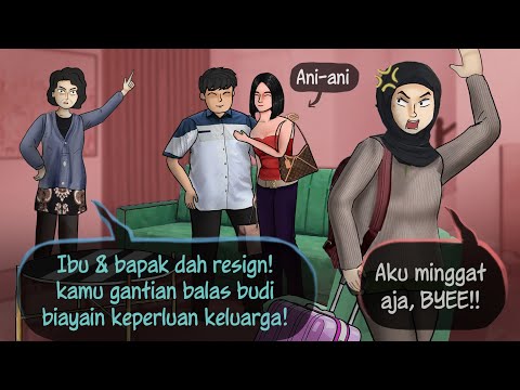 KELUARGA TOXIC - kurang kasih duit dikata anak durhaka | Kartun Animasi Drama Sandwich Generation
