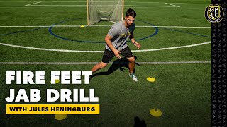 FIRE FEET JAB DRILL | At Home Lacrosse Workout