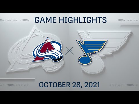 NHL Highlights | Avalanche vs. Blues - Oct. 28, 2021