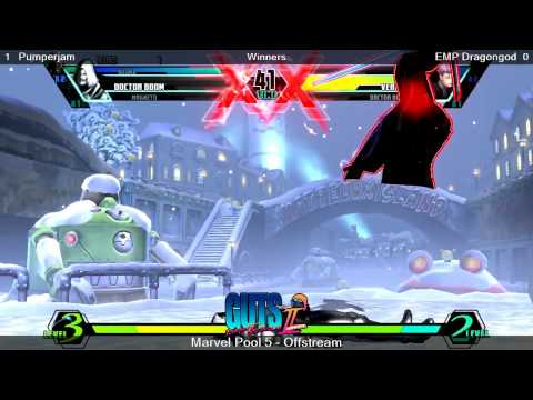 GUTS2 - UMvC3 - Pumperjam (Magneto,Doctor Doom,Akuma) Vs.  EMP DragonGod (Nova,Doctor Doom,Vergil)
