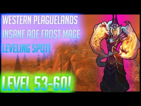 Classic WoW | AoE Mage Farm Classic Leveling Guide (Western Plaguelands) | Level 53-60 |