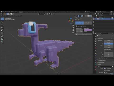 Single-click Voxel model cleaner add-on for Blender! Out now for Free!