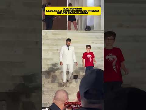 ILIA TOPURIA LLEGA A UFC CASA BLANCA PRENSA‼️😱#iliatopuria #madrid #barcelona #canarias #españa