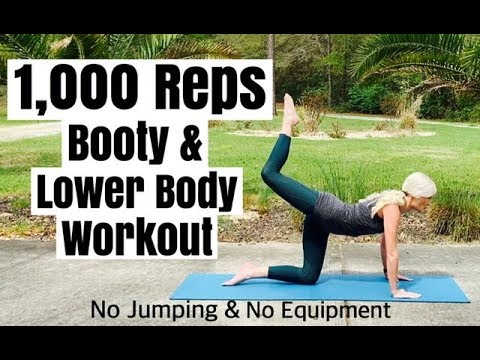 1000 Reps Booty & Lower Body Workout | No Jumping/No Equipment