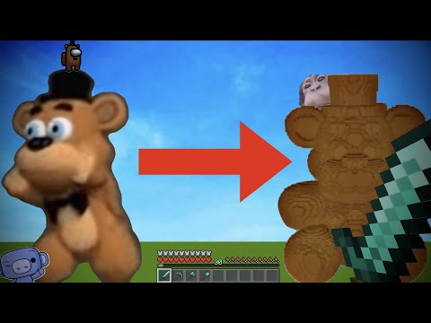 Minecraft Madness: Build Freddy Fazbear in Superflat!