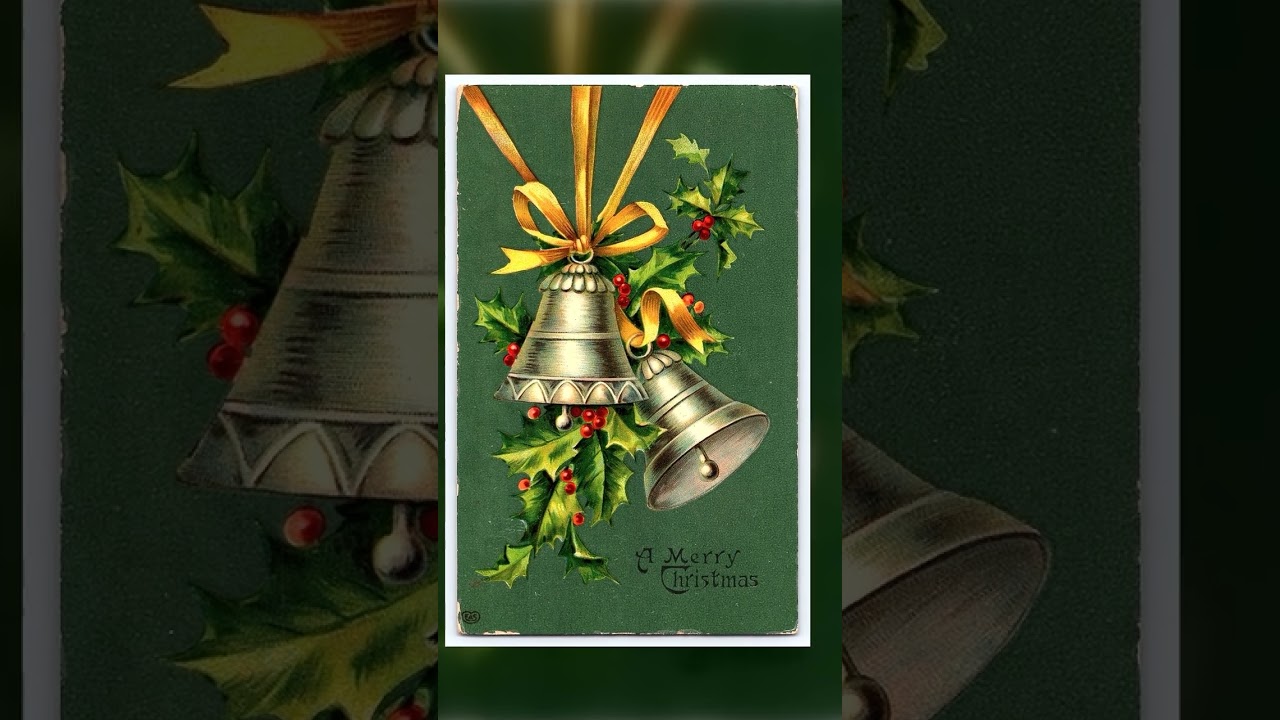 EAS, Divided Back Christmas Bells Postcard, Germany, 1910s Video
