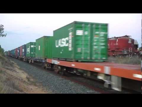 Up POTA Rice Train Bendigo 18 Jan.2012 Australian trains