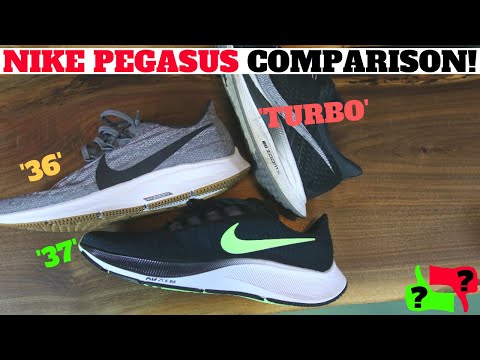 Nike Pegasus 37 vs 36 Vs Turbo vs Infinity React Comparison!