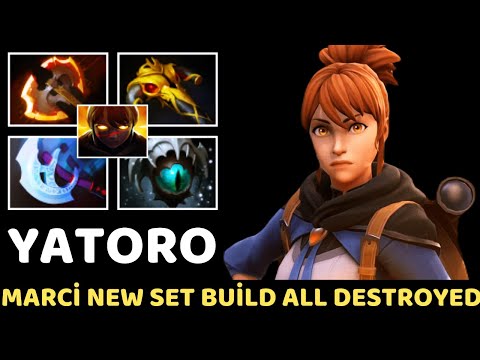 YATORO [Marci] New Set Build All Destroyed 7.34 Dota 2