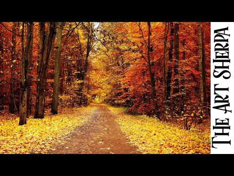 Autumn Forest landscape 🌟🎨 How to paint acrylics for beginners: Paint Night at Home