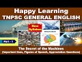 The Secret Of Machines ️ ️Poem Important Lines ️ Figures Of Speech TNPSC Group2️⃣NewSyllab