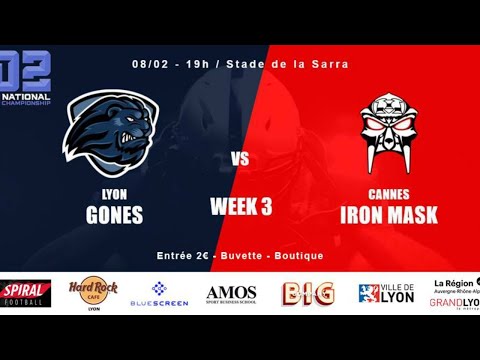 FFFA D2 - J3 - Gones de Lyon VS Iron Mask de Cannes