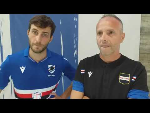 Sampdoria Futsal: capitan Ortisi e mister Lombardo