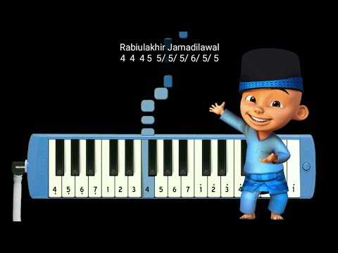 Not Pianika 12 Bulan Islam - Upin Ipin