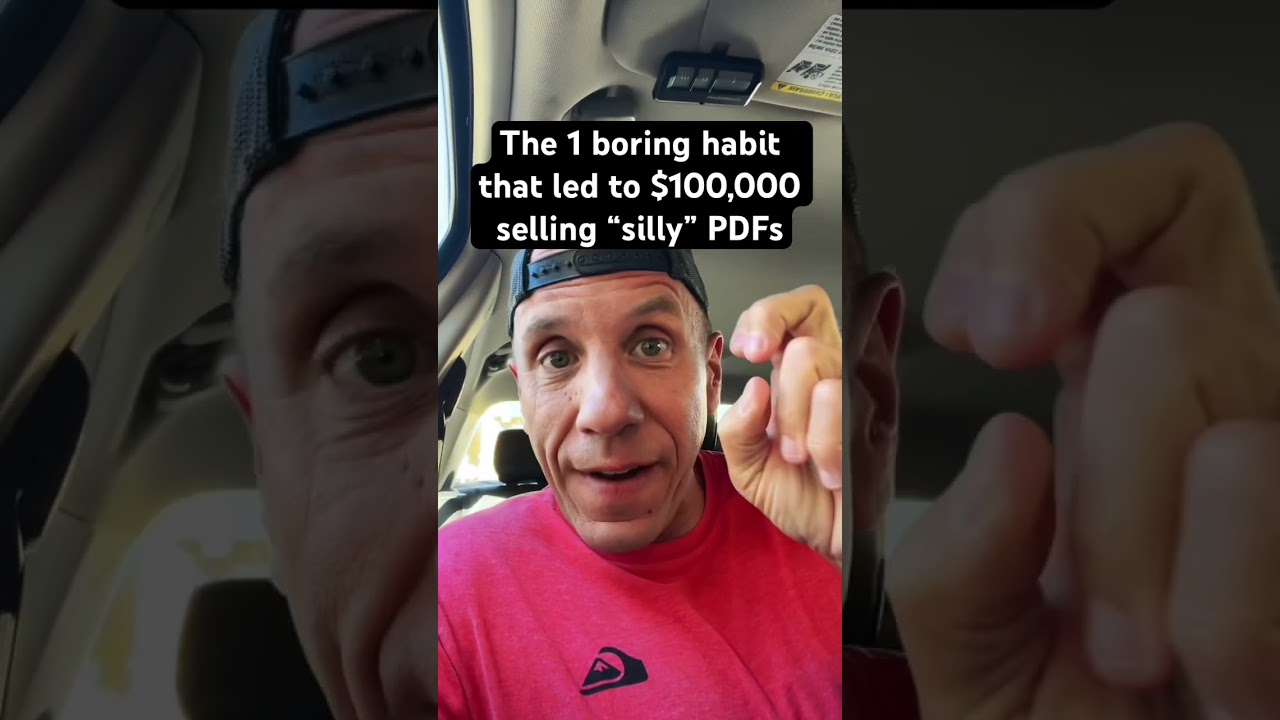 1 habit led to $100,000 selling “silly” PDFs