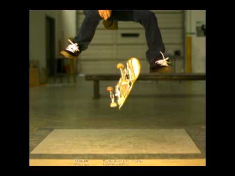 Bryan Herman 360 Flip at the STI Lab (shot at 1000FPS)