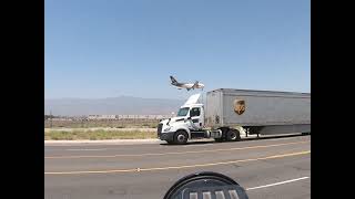 UPS 747 landing at San Bernardino, June 8, 2022