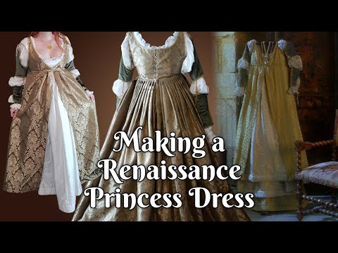 I Make a Historical Princess Dress | Ever After Italian Renaissance 1490s Giornea - Part 6