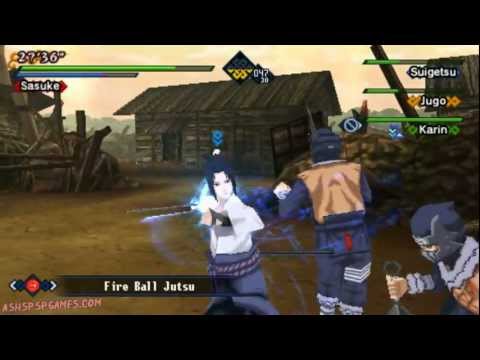 naruto shippuden kizuna drive psp gameplay