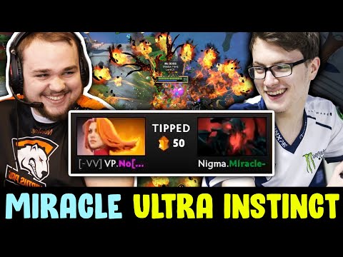Miracle ULTRA INSTINCT Shadow Fiend DODGE ULTI — vs NOONE mid