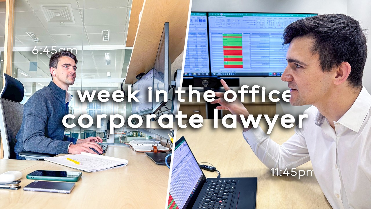 A Week in My Life as a Corporate Lawyer in London ($200k+ salary)