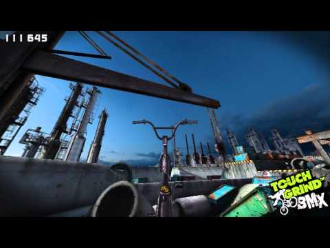 touch grind bmx perfect run on the docks