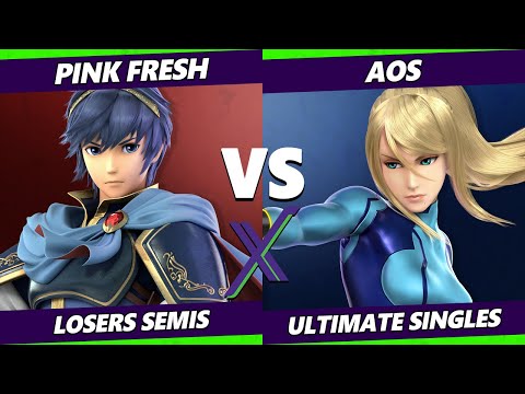 S@X 455 Losers Semis - Pink Fresh (Wolf, Marth) Vs. AoS (ZSS) Smash Ultimate - SSBU