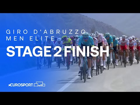 THRILLING VICTORY! ????‍???? | Giro d'Abruzzo 2024 Stage 2 Race Finish | Eurosport Cycling