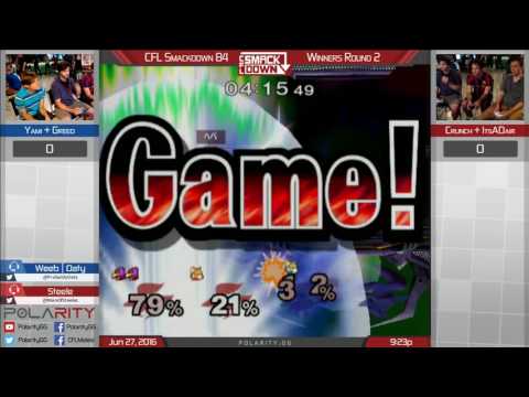 CFL Smackdown 84 Melee Doubles - Yami + Greed vs. Crunch + Itsadair