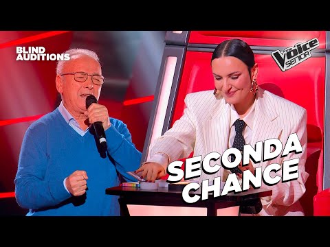Gianni, with "Rose Rosse" by Ranieri, earns a second chance | The Voice Senior Blind Auditions