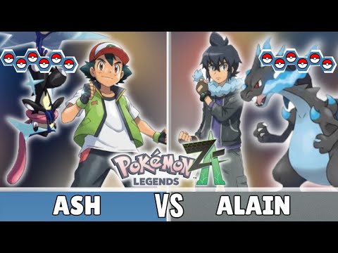 ASH VS ALAIN  FULL BATTLE REMATCH - Pokemon Legends Z-A