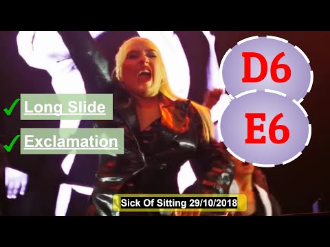 Christina Aguilera - Long Slide Exclamation D6 + E6 - Sick Of Sitting (29/10/2018 Liberation Tour)