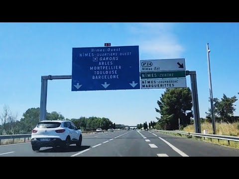 Autoroute driving in France 🇫🇷 | Autoroute A9 | 🚙130kph driving