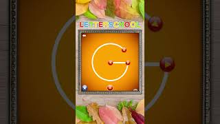 Learn to write Uppercase Letter G of the English Alphabet | Letter School ABC Games