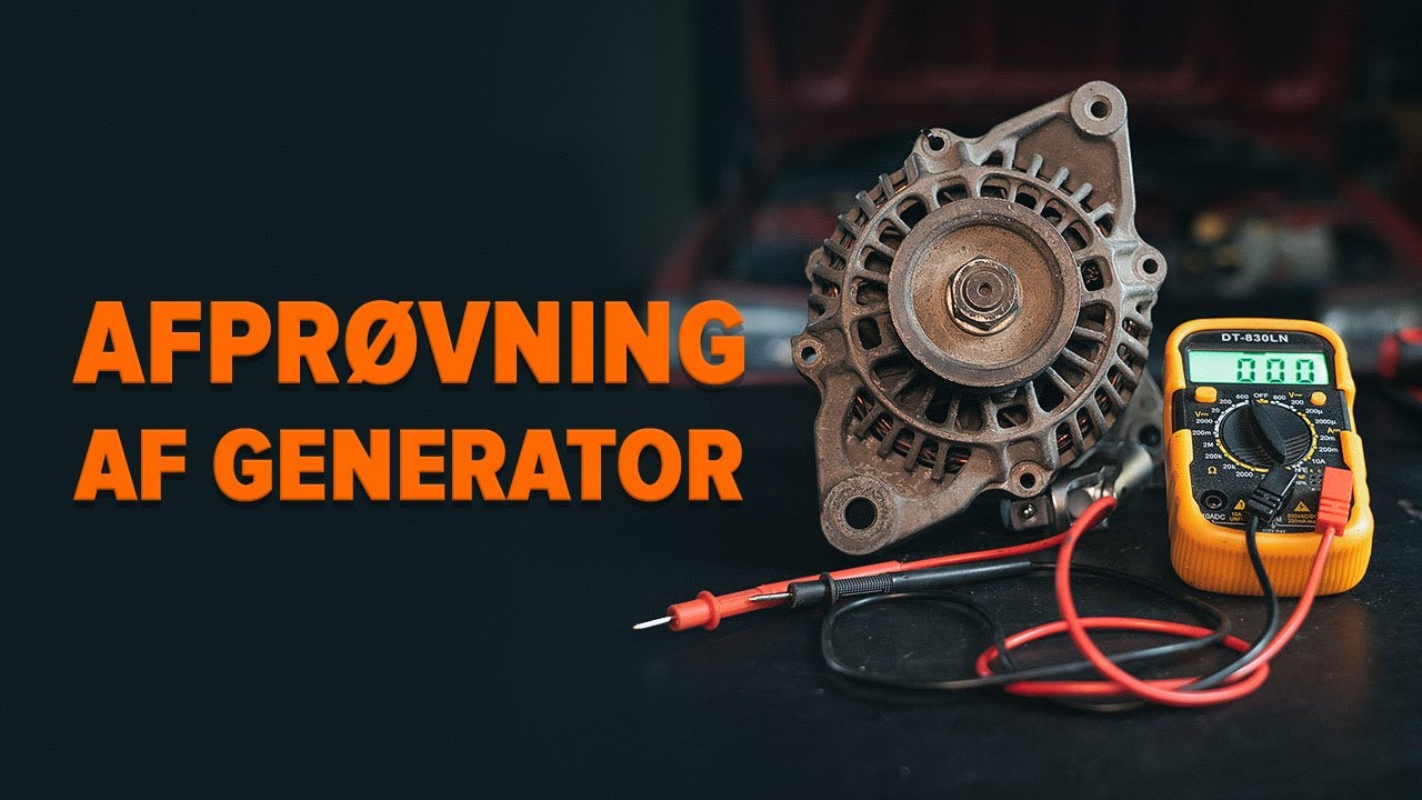 Hvordan udskiftes generator på en bil