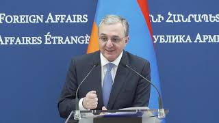 ԱԳ նախարար Զոհրաբ Մնացականյանի խոսքը և պատասխանը լրագրողների հարցերին Հորդանանի Հաշիմյան Թագավորության արտաքին գործերի և արտագաղթյալների նախարար Այման Սաֆադիի հետ համատեղ մամուլի ասուլիսին