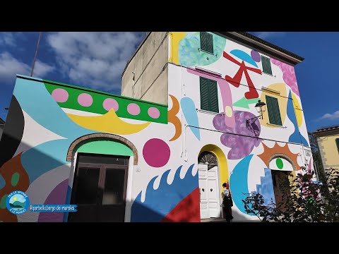 Tra le sponde e le pendici a Riparbella, il borgo dei murales